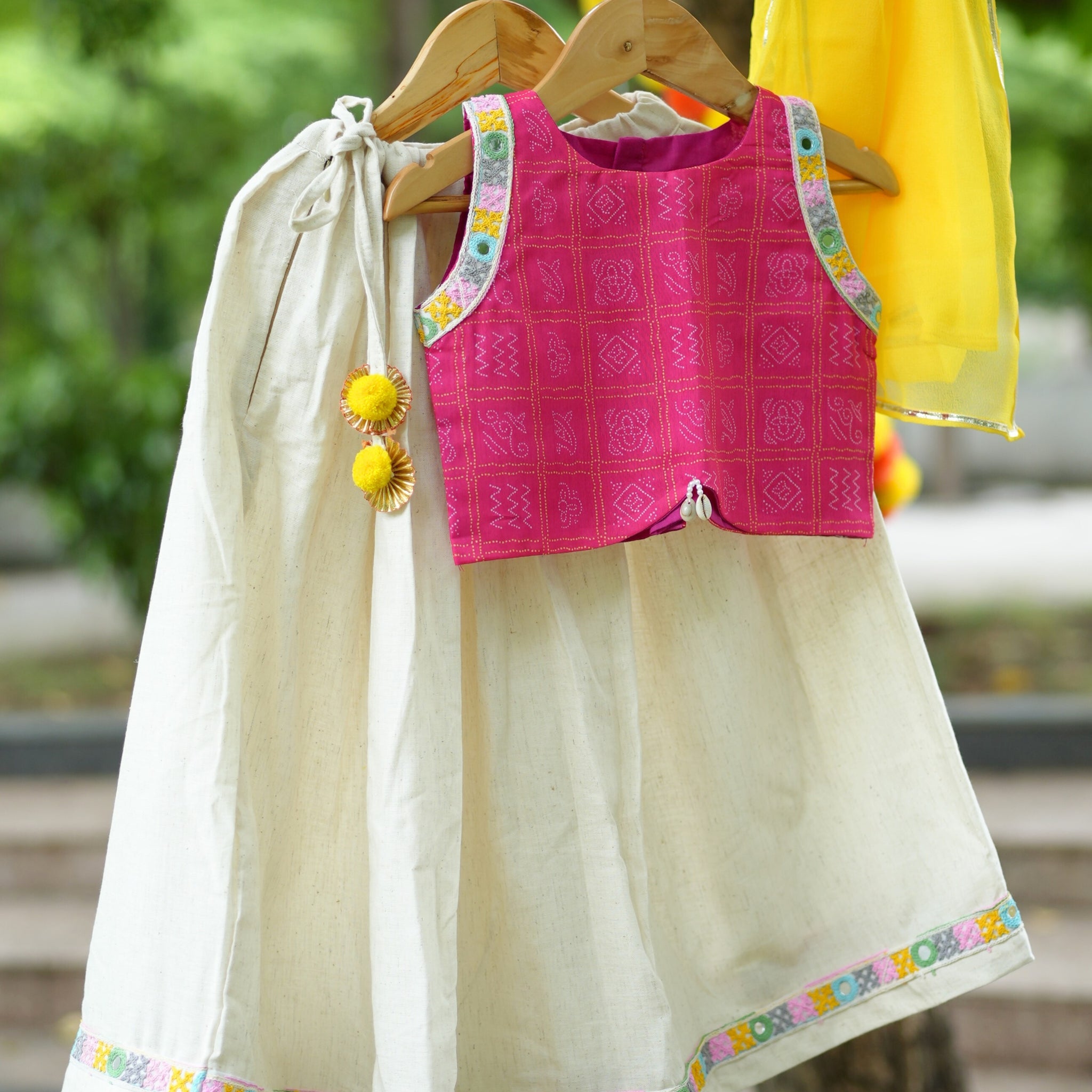 Rani Pink Navratri Lehenga Choli