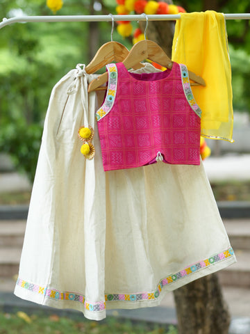 Rani Pink Navratri Lehenga Choli