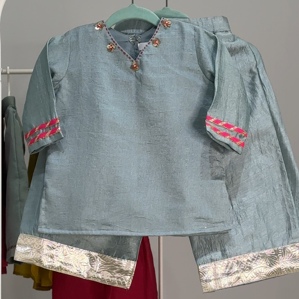 Partial Payment for Soft blue co-ord set - 4-5 years (Pay 250 Now and Rest on Delivery.) 1761983828-216