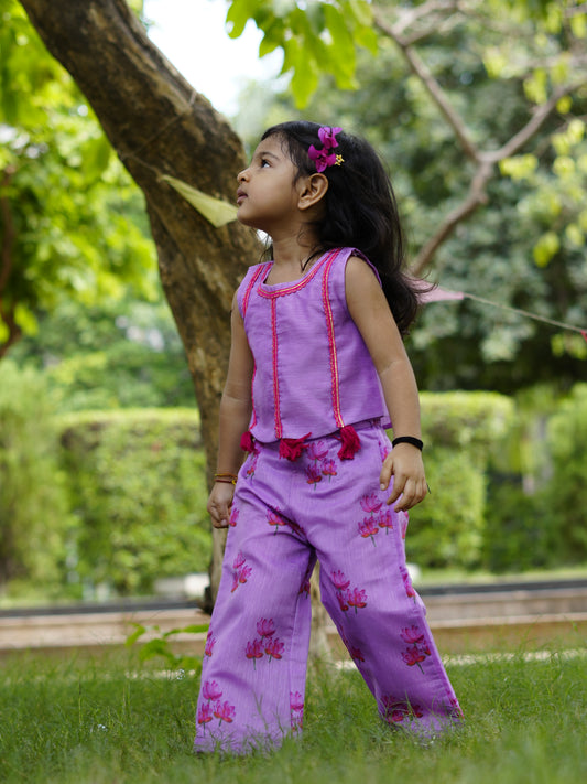 Lavi top & lotus pants set