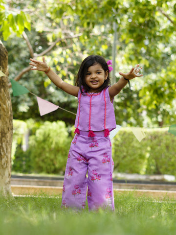 Lavi top & lotus pants set