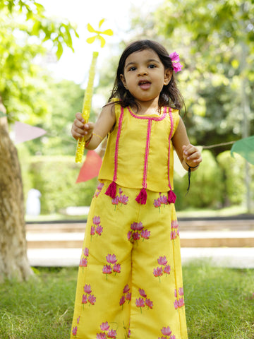 Yellow lotus co-ord set