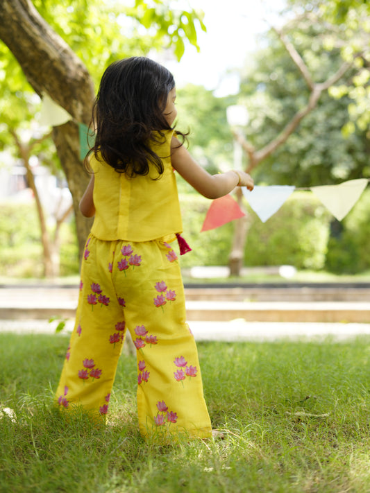 Yellow lotus co-ord set