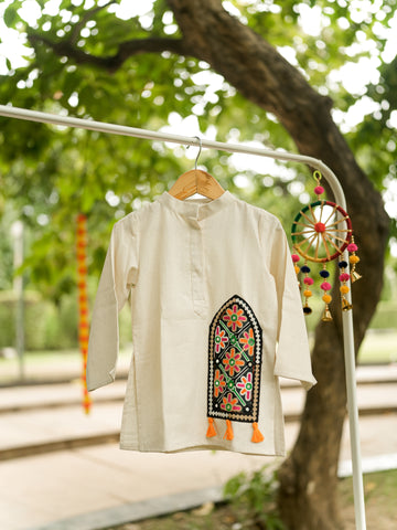 Off white navratri kurta