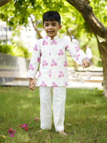 Ivory kuwar jacket set