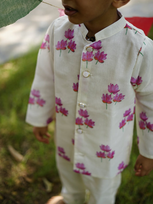 Ivory kuwar jacket set