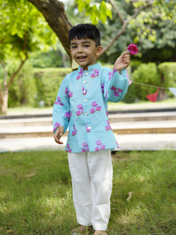 Mint kuwar jacket set