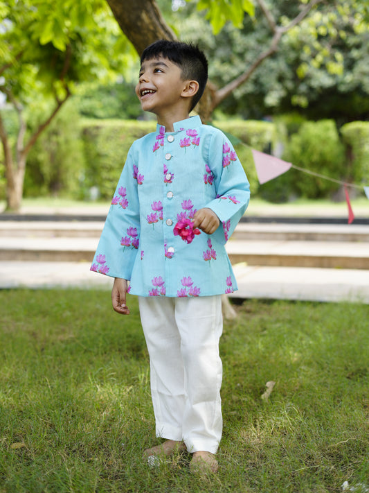 Mint kuwar jacket set