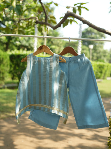 Powder blue tunic set