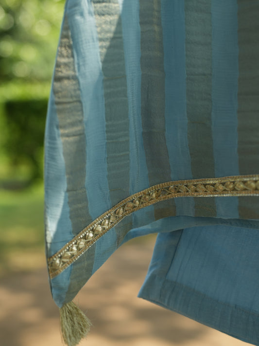 Powder blue tunic set