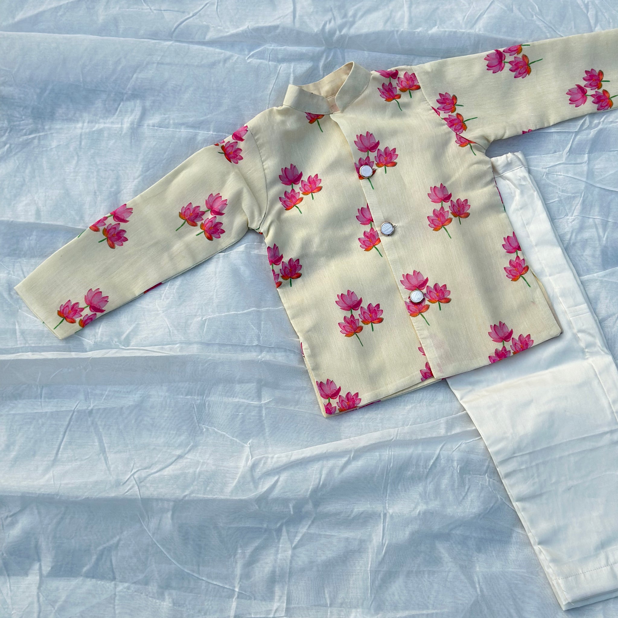 Ivory kuwar jacket set