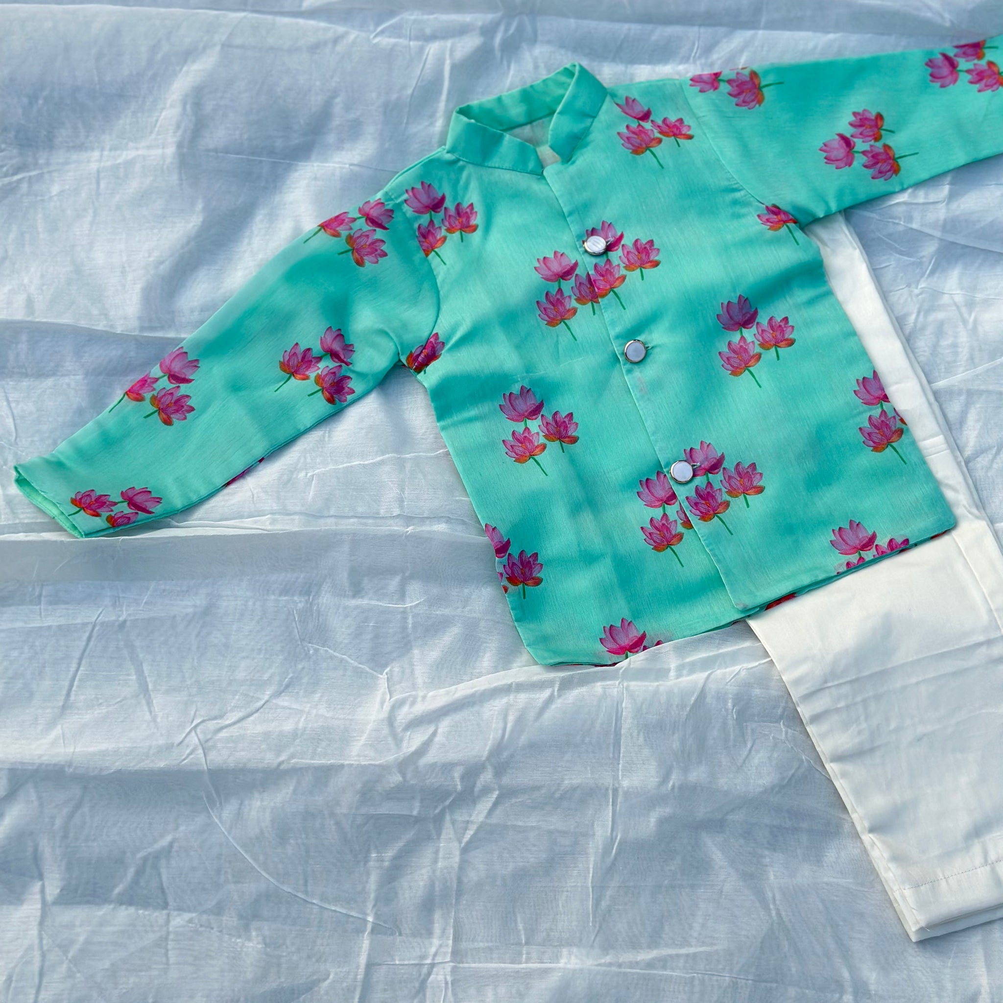 Mint kuwar jacket set