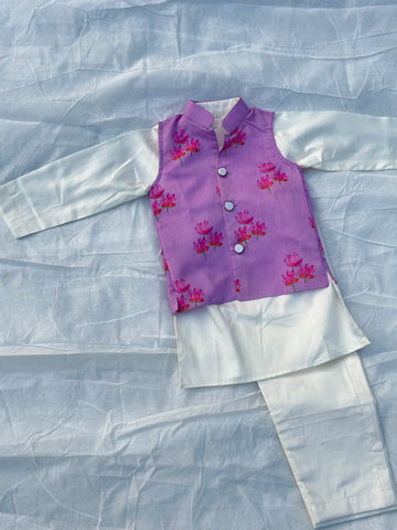 Lavi lotus nehru jacket set