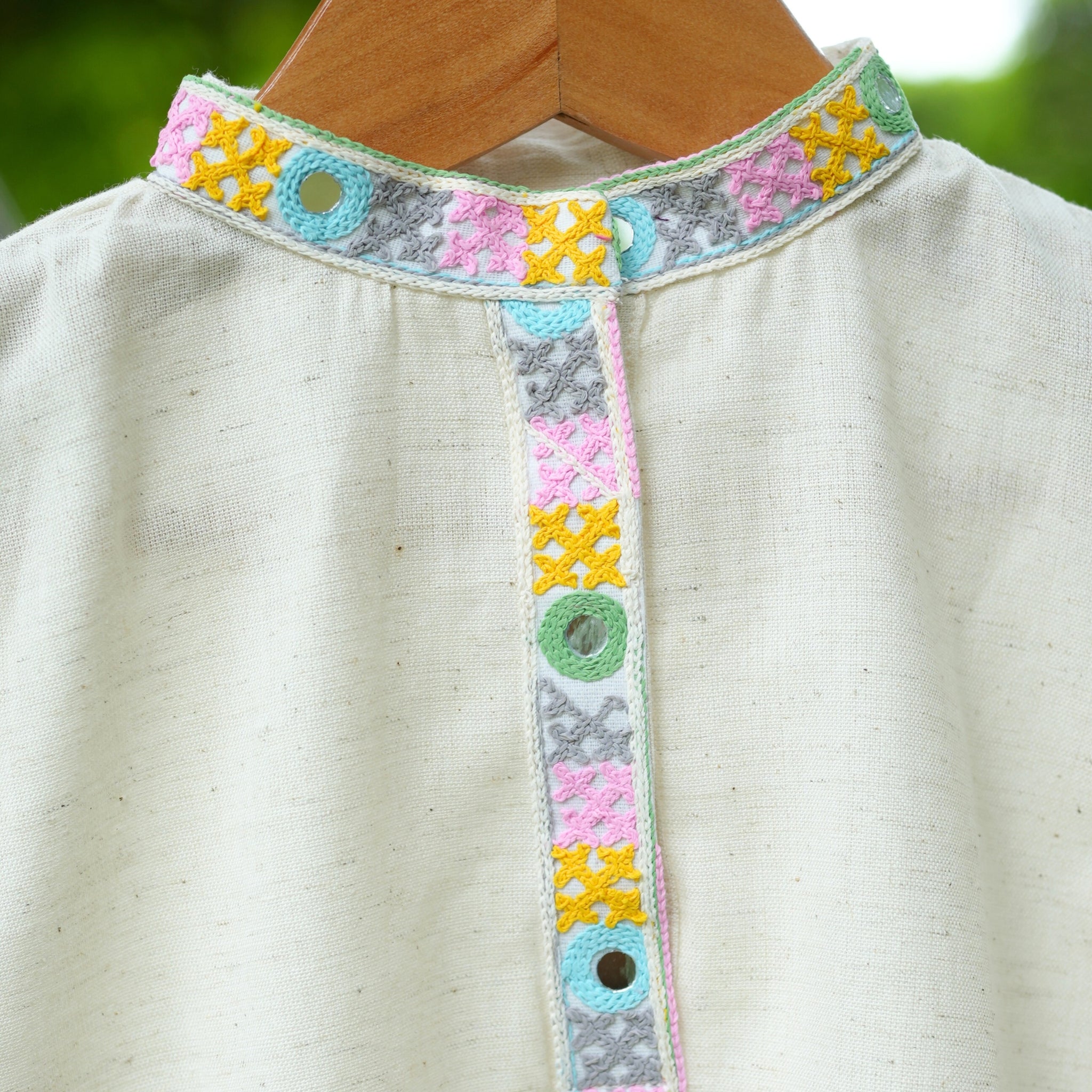 Off white navratri kurta