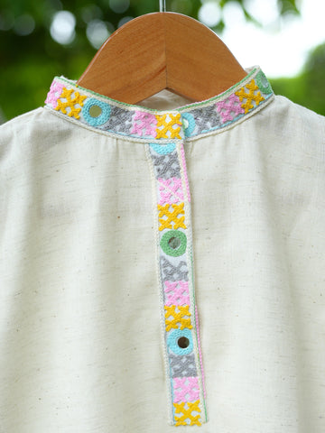 Off white navratri kurta