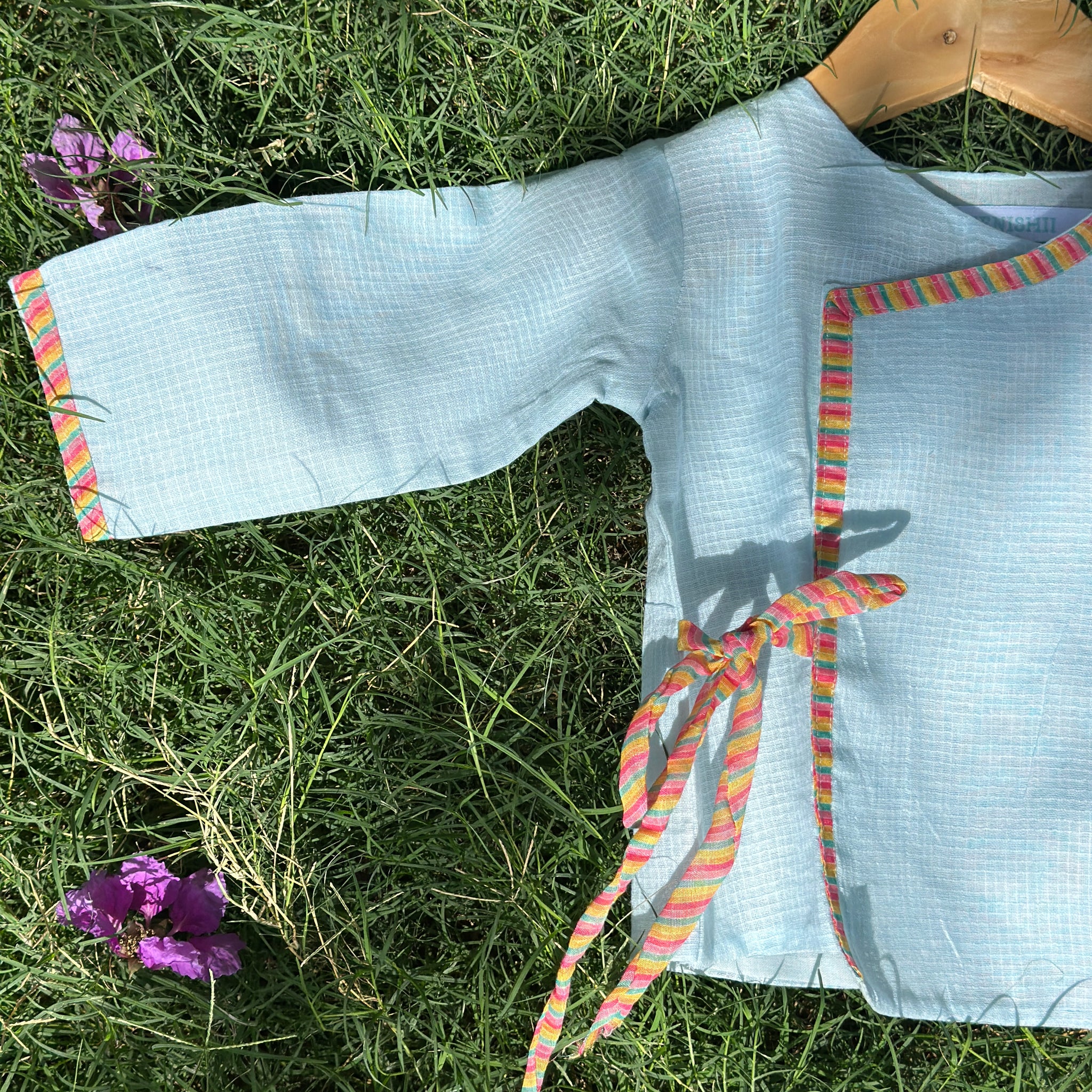 Sky cotton doriya tie up & pants