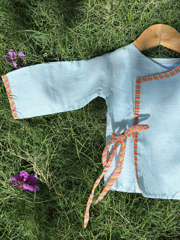 Sky cotton doriya tie up & pants