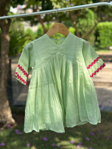 Partial Payment for Mint green cotton doriya frock - 5-6 years (Pay 250 Now and Rest on Delivery.) 1761983467-620